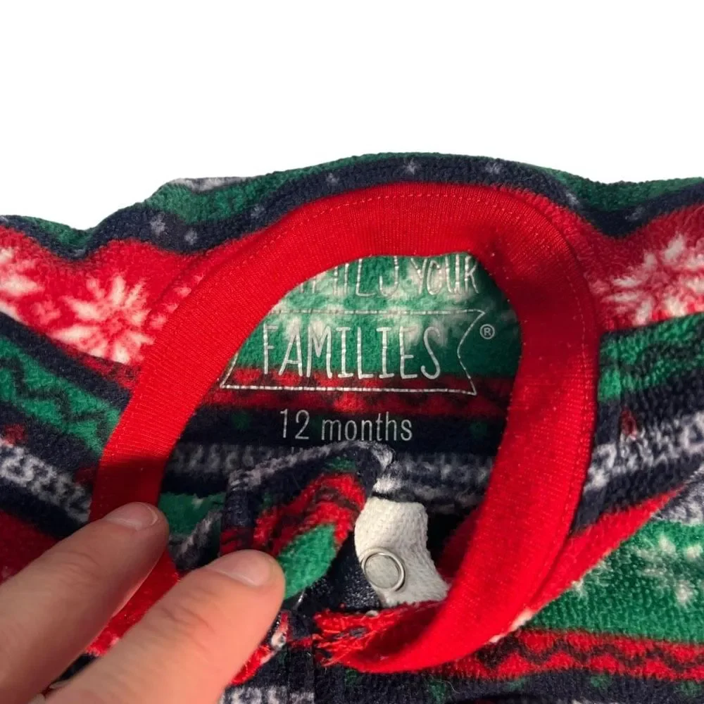 Little Girl Size 12 Months Pajamas Baby Girl Winter Christmas PJs Jammies 2 Pair